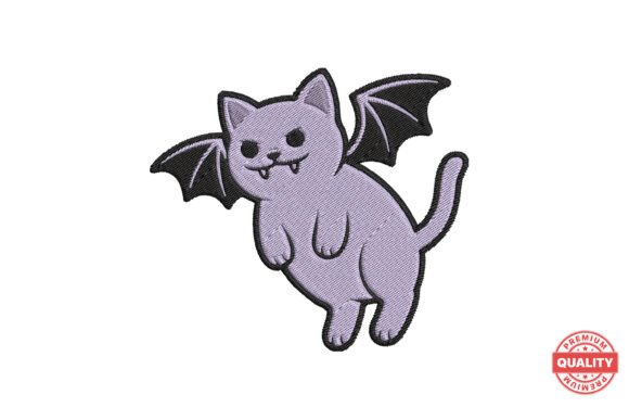 Bat Wing Vampire Cat Embroidery: A Designer’s Review