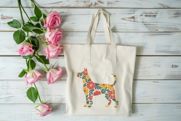 Botanical Dog Art Embroidery: A Charming Addition to Personalized Gifts