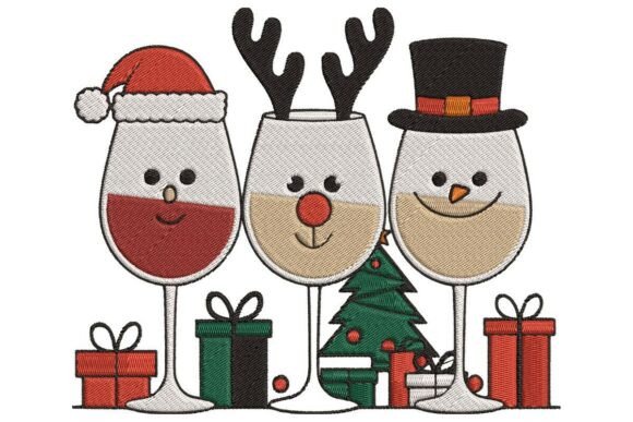 Charming Christmas Embroidery for Boutique Apparel