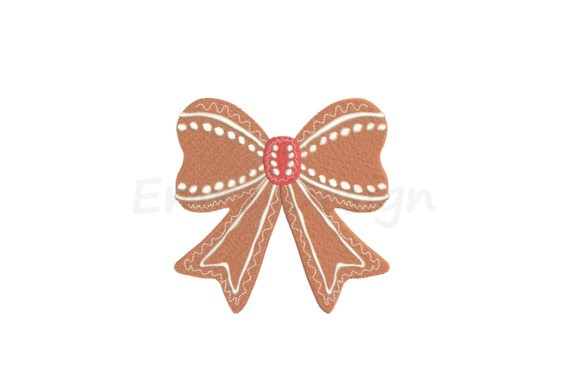 Coquette Gingerbread Girl Embroidery