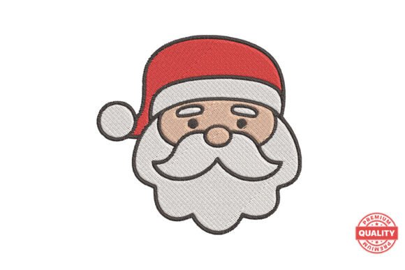 Cute Santa Claus Embroidery File: A Festive Addition for Holiday Projects