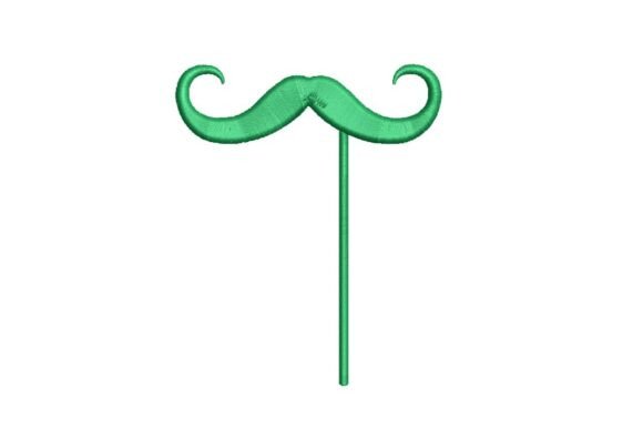 St. Patrick's Day Mustache Prop Embroidery Design