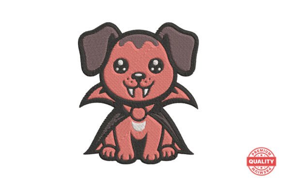 Vampire Dog Halloween Embroidery: A Designer’s Review for Boutique Apparel